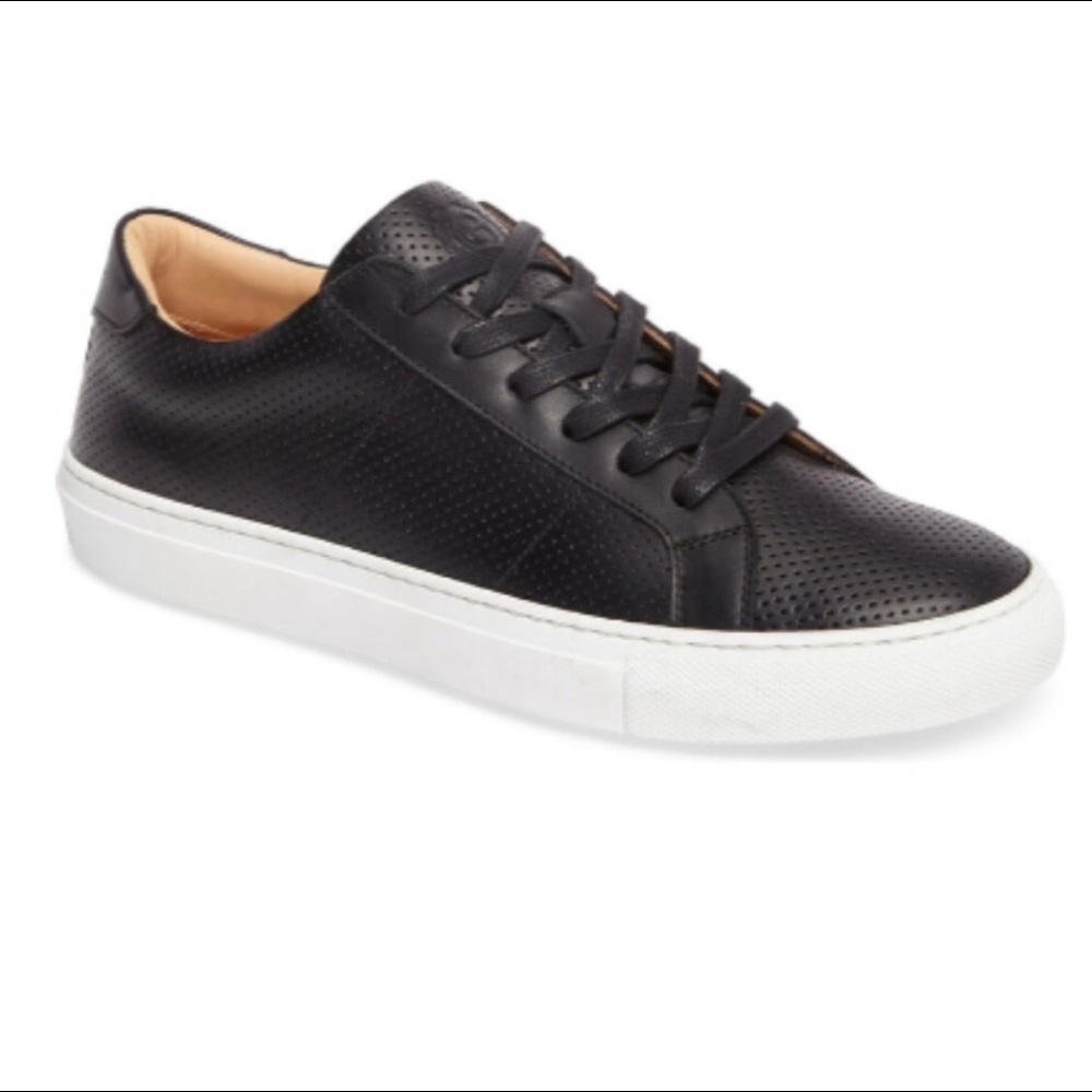 Greats Royale Perforated black leather sneaker